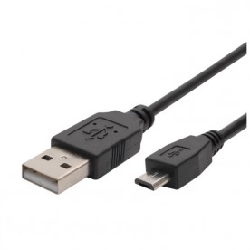 microUSB töltőkábel, 1m, fekete - USB A/MICRO-1